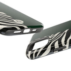 Zebra Print x Emerald Green Phone Case