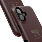 Burgundy 'Peace of Mind' Panther Phone Case