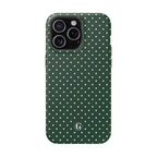 Emerald Green Polka Dots Phone Case