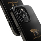 Black 'Peace of Mind' Panther Phone Case