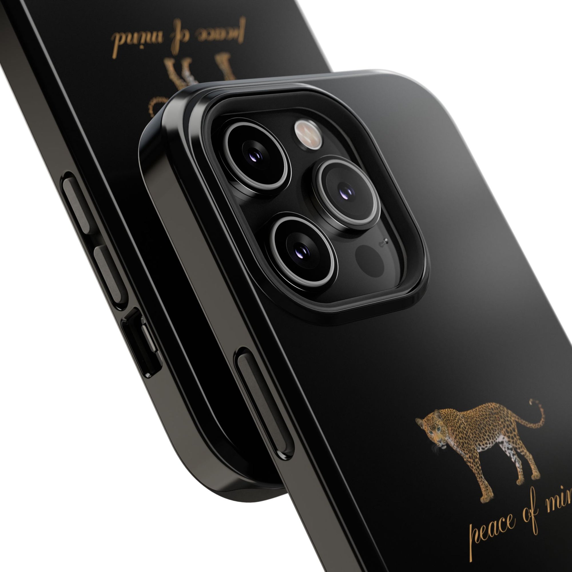 Black 'Peace of Mind' Panther Phone Case