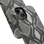 Grey Snakeskin Print Phone Case