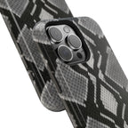 Grey Snakeskin Print Phone Case