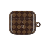 Brown Checkmate AirPod Case