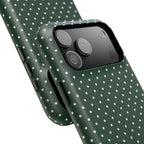 Emerald Green Polka Dots Phone Case