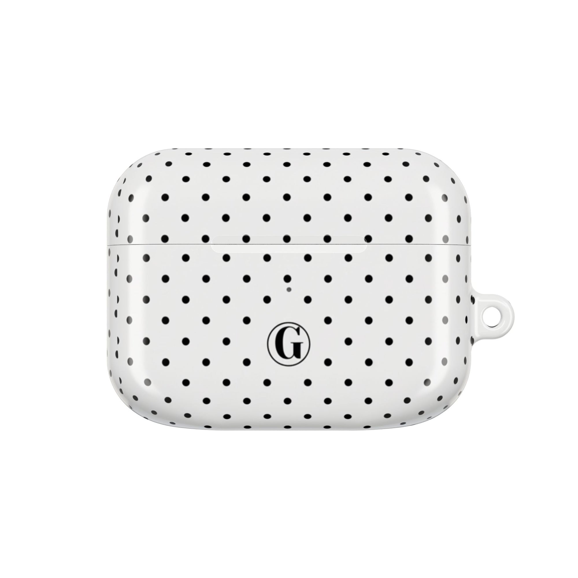 White Polka Dot AirPod Case
