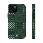 Emerald Green Polka Dots Phone Case