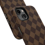 Brown Checkmate Phone Case