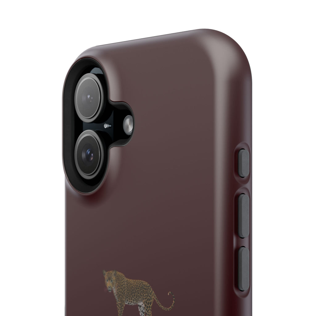 Burgundy 'Peace of Mind' Panther Phone Case
