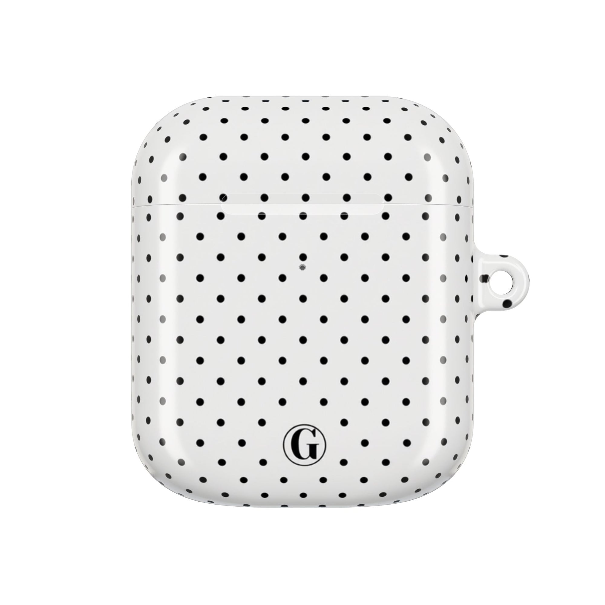 White Polka Dot AirPod Case