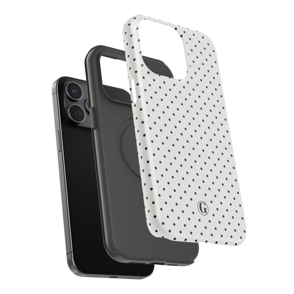 White Polka Dots Phone Case