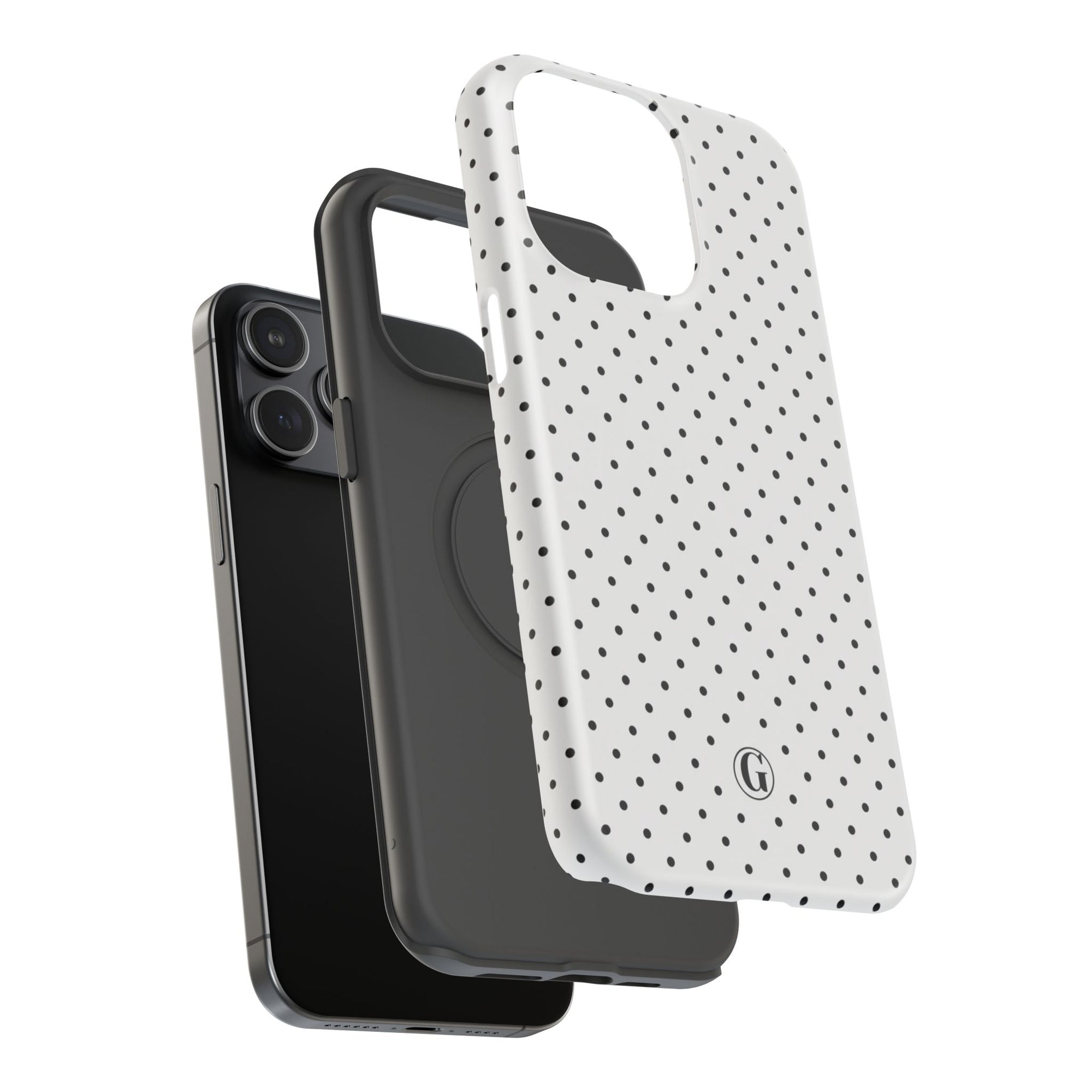 White Polka Dots Phone Case