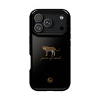 Black 'Peace of Mind' Panther Phone Case