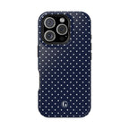 Navy Blue Polka Dots Phone Case