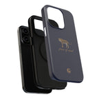 Navy Blue 'Peace of Mind' Panther Phone Case