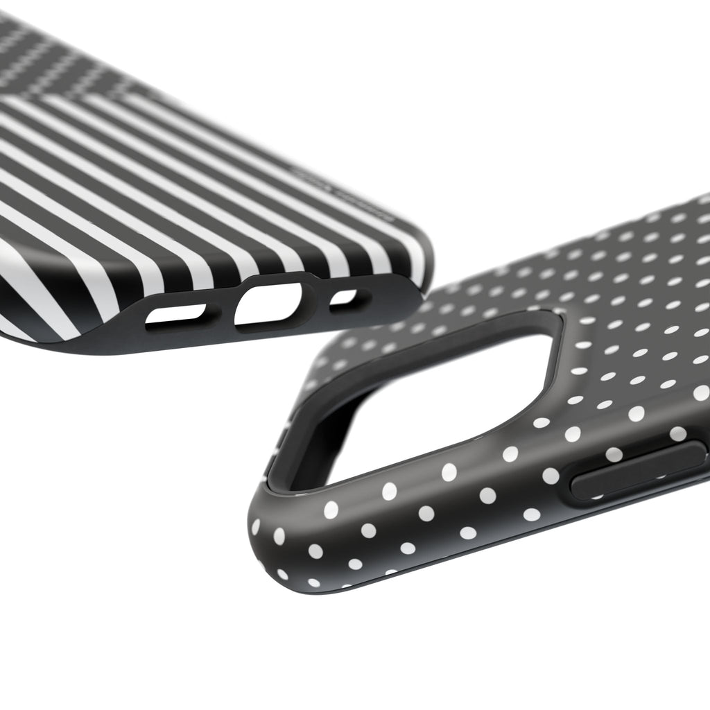 B&W Polka Dots x Stripes Phone Case