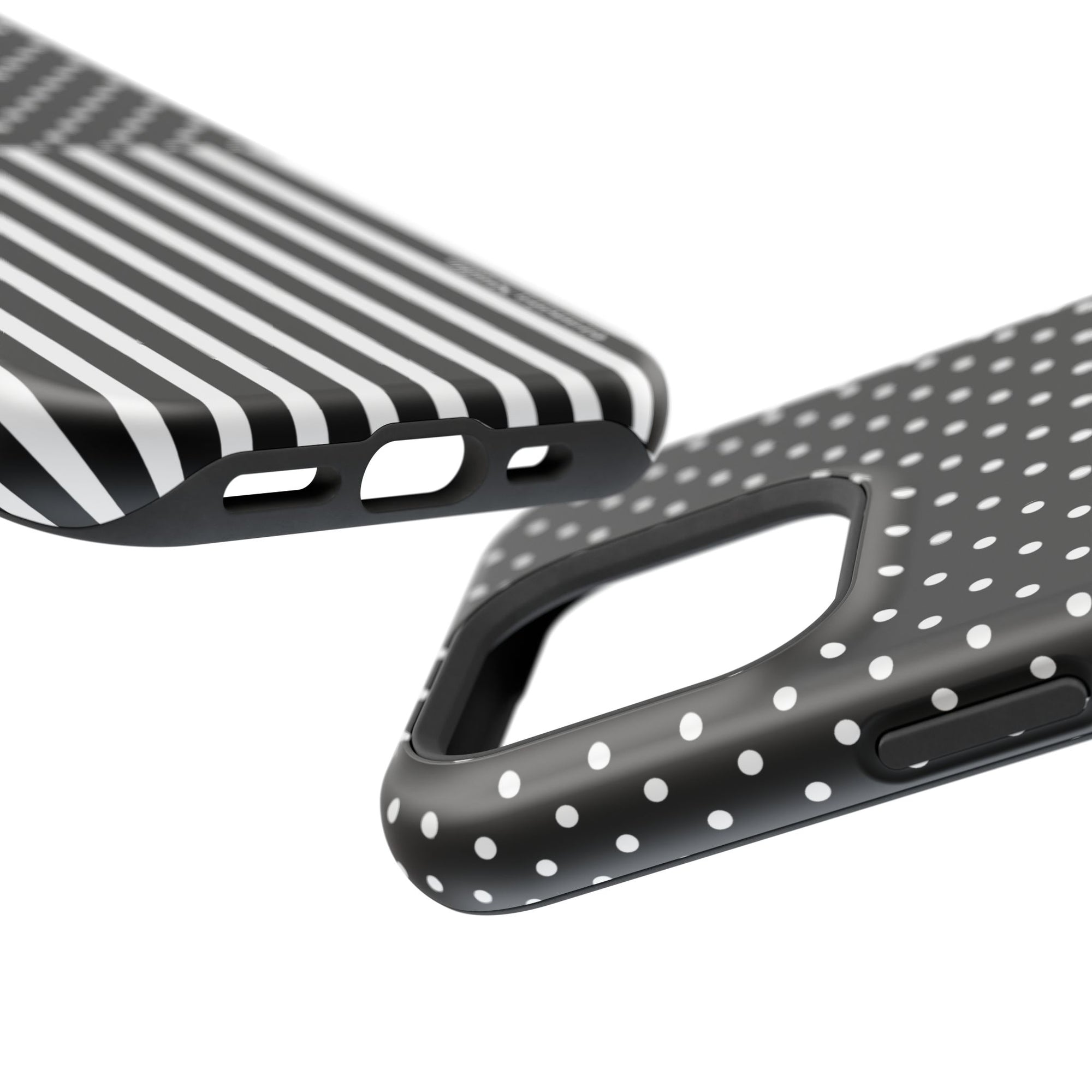B&W Polka Dots x Stripes Phone Case