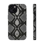 Grey Snakeskin Print Phone Case