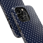 Navy Blue Polka Dots Phone Case