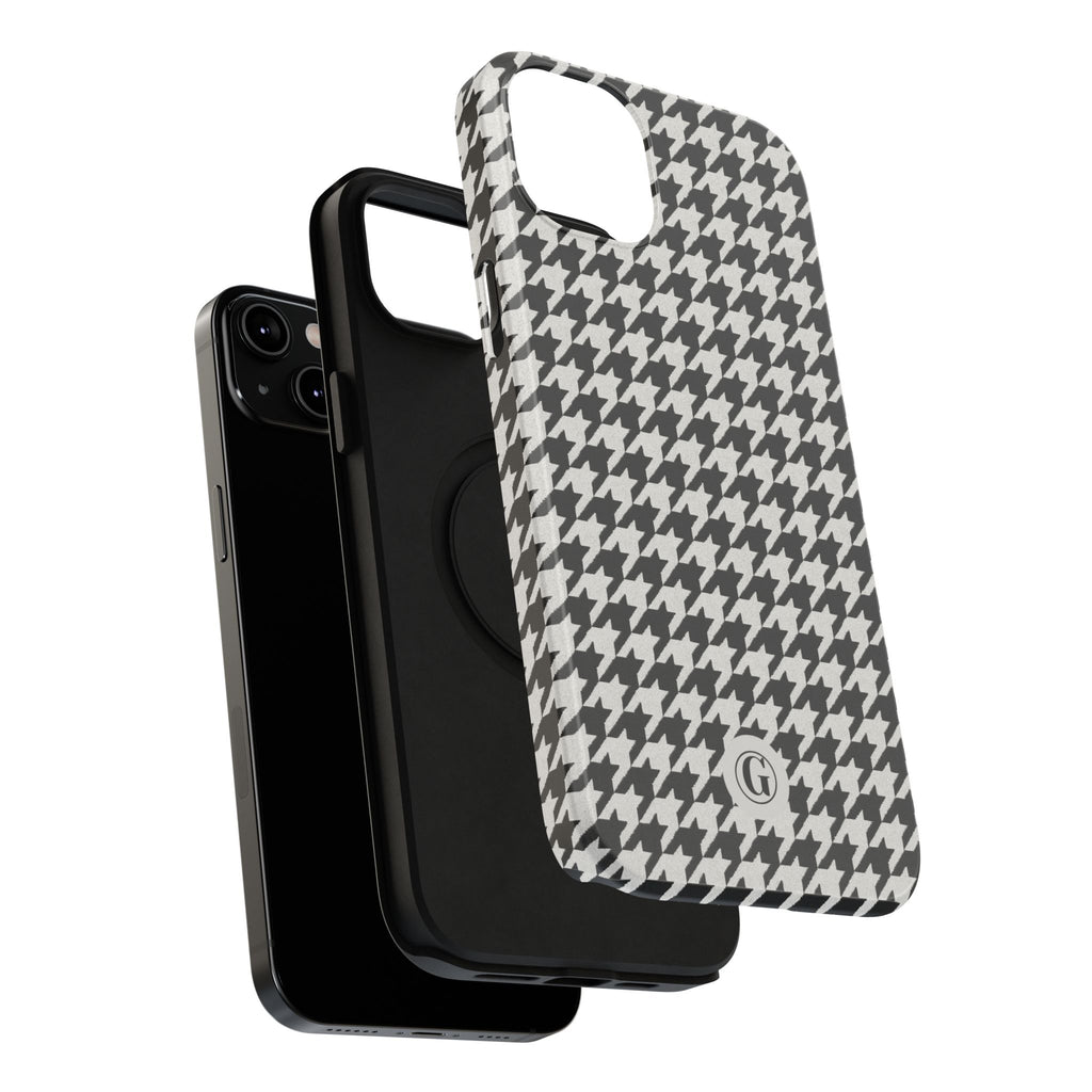 Houndstooth Print Phone Case