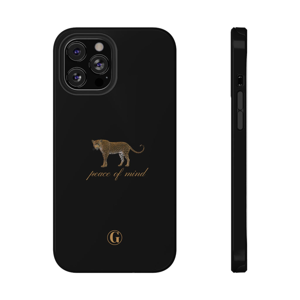 Black 'Peace of Mind' Panther Phone Case