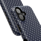 Navy Blue Polka Dots Phone Case