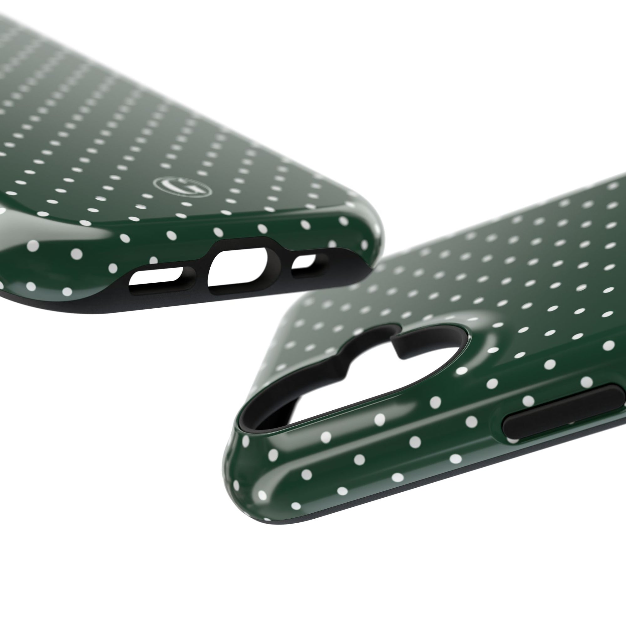 Emerald Green Polka Dots Phone Case