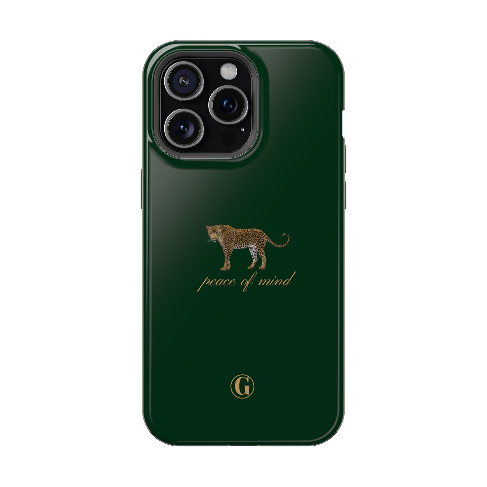 Emerald Green 'Peace of Mind' Panther Phone Case