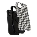 Houndstooth Print Phone Case