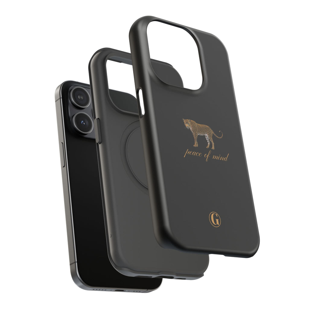 Black 'Peace of Mind' Panther Phone Case