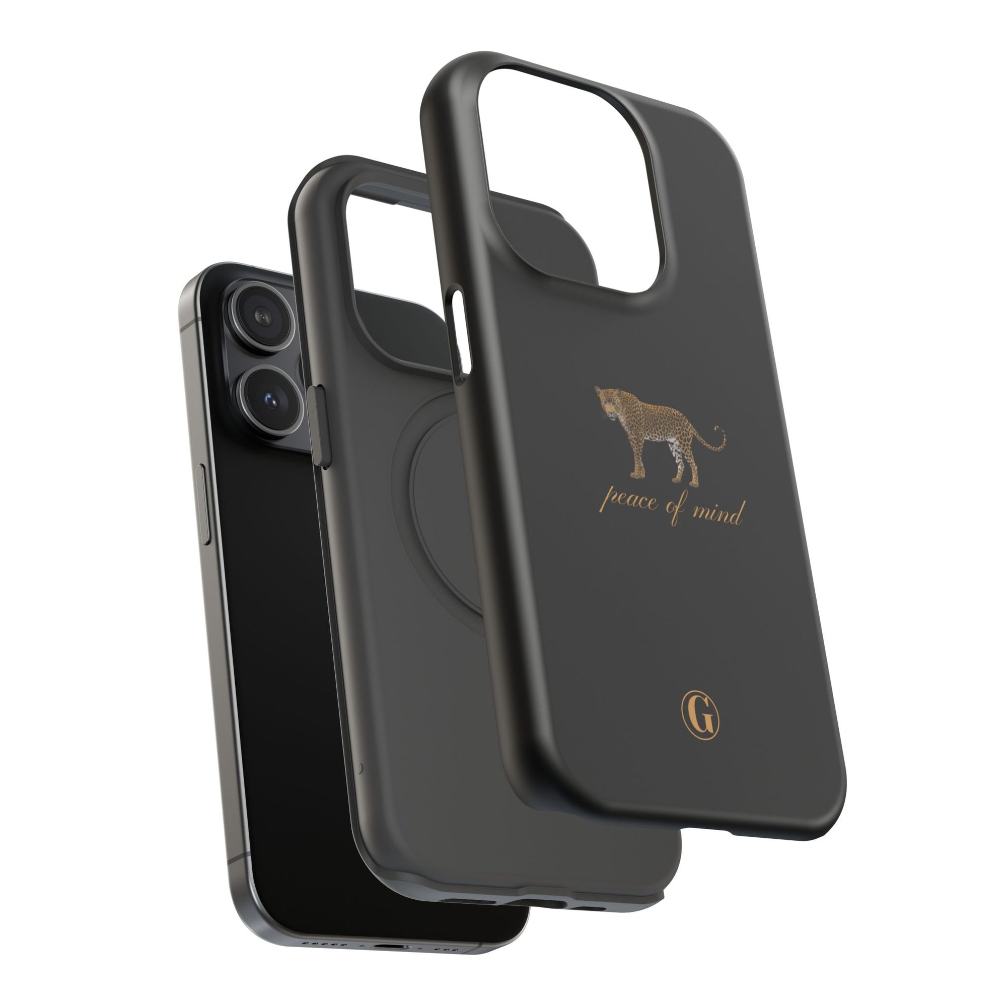 Black 'Peace of Mind' Panther Phone Case