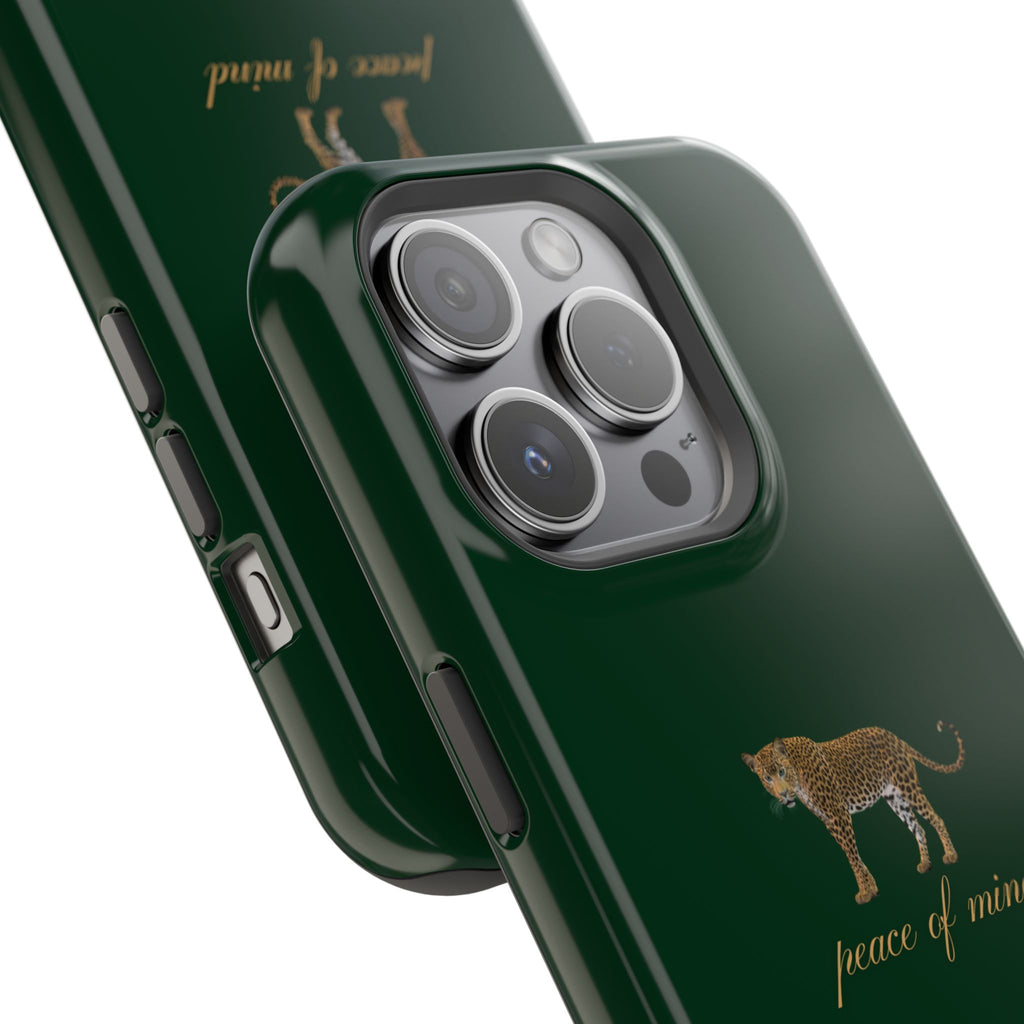 Emerald Green 'Peace of Mind' Panther Phone Case