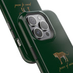Emerald Green 'Peace of Mind' Panther Phone Case