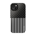 B&W Polka Dots x Stripes Phone Case