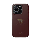 Burgundy 'Peace of Mind' Panther Phone Case