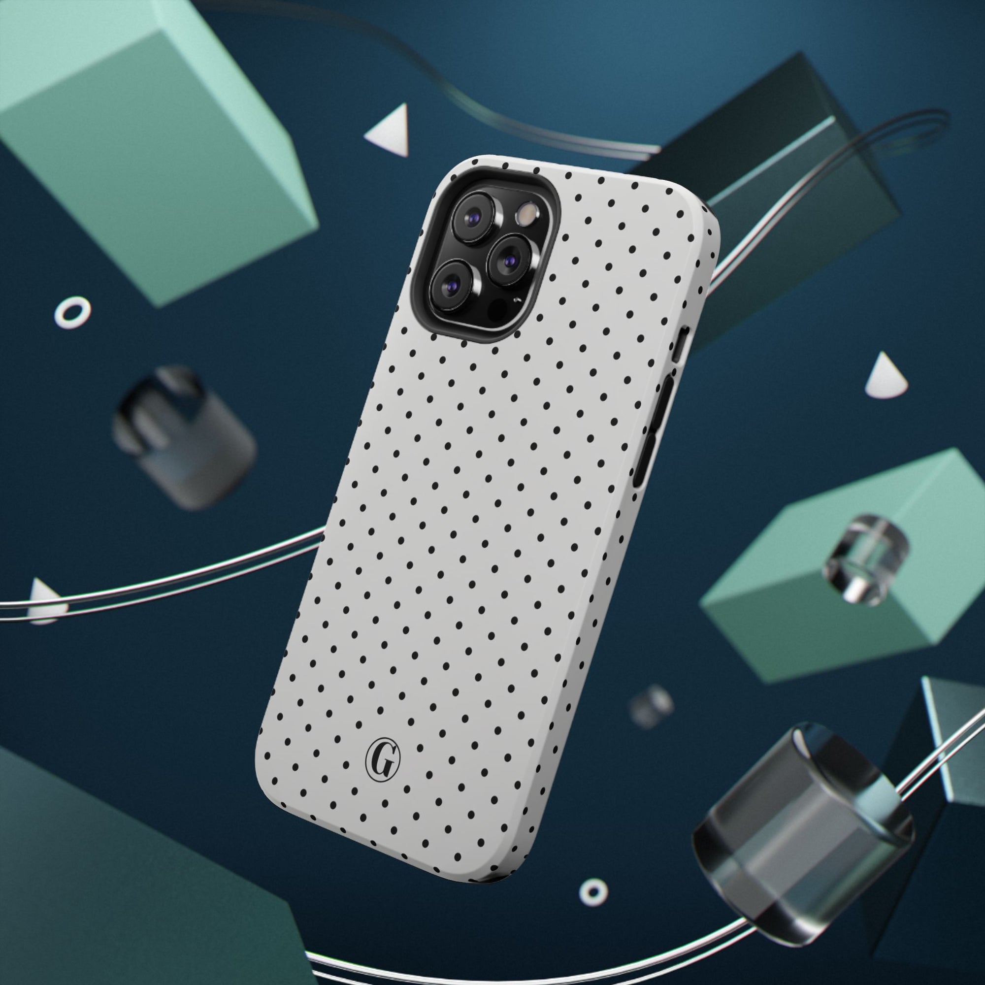 White Polka Dots Phone Case