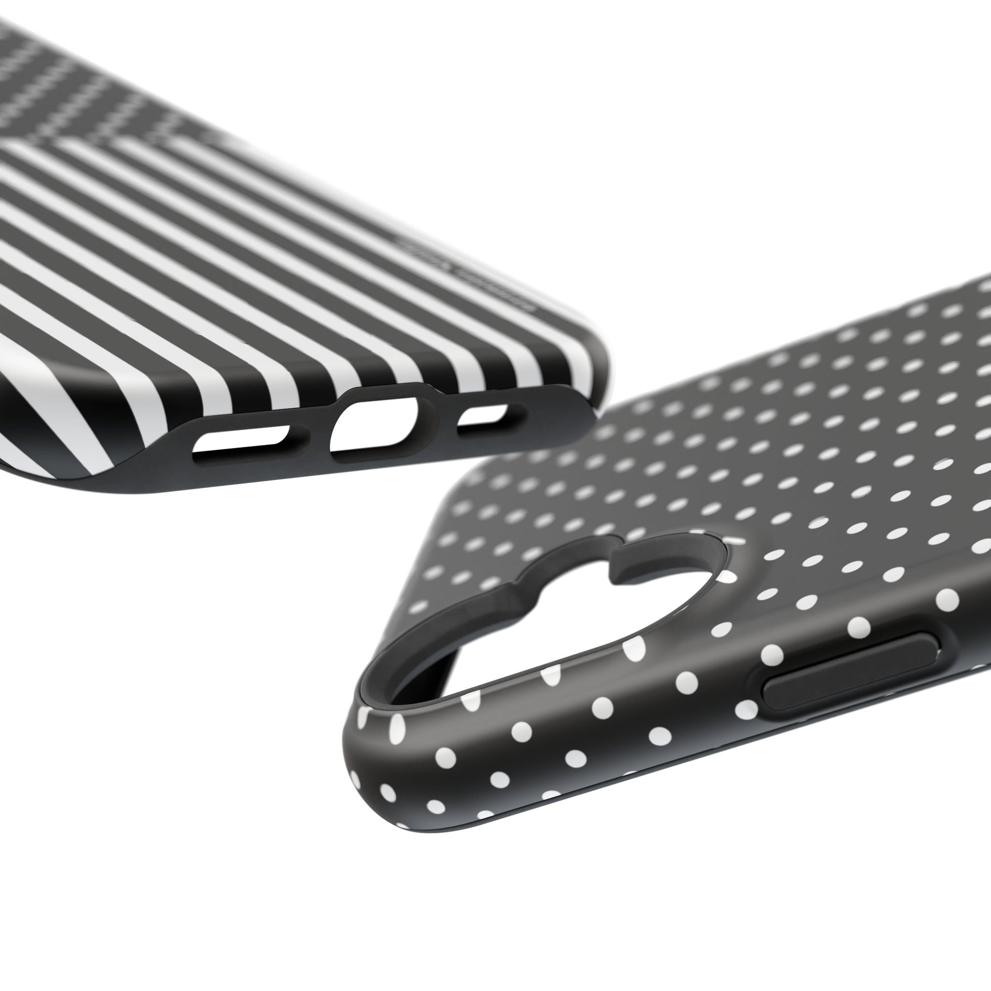 B&W Polka Dots x Stripes Phone Case