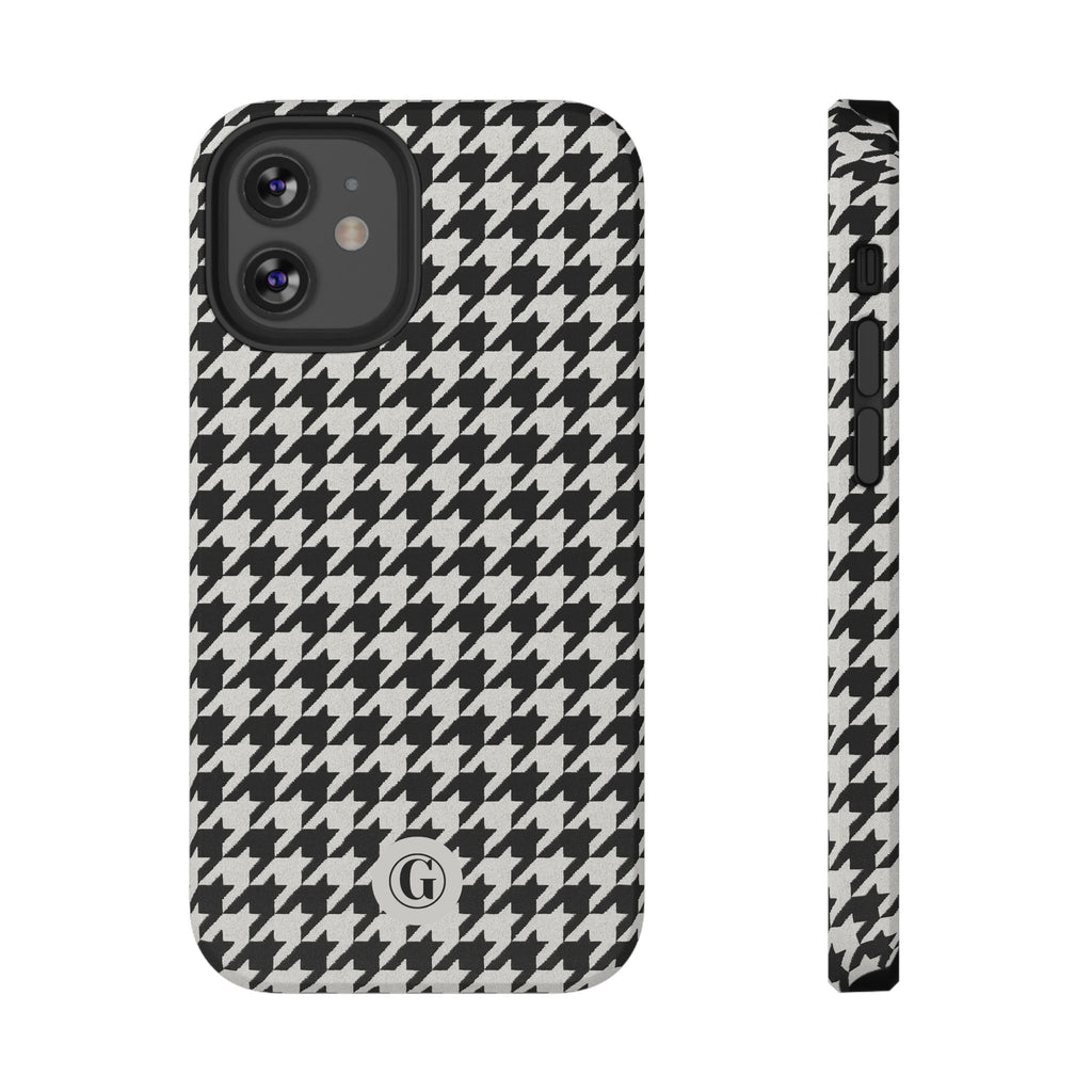 Houndstooth Print Phone Case