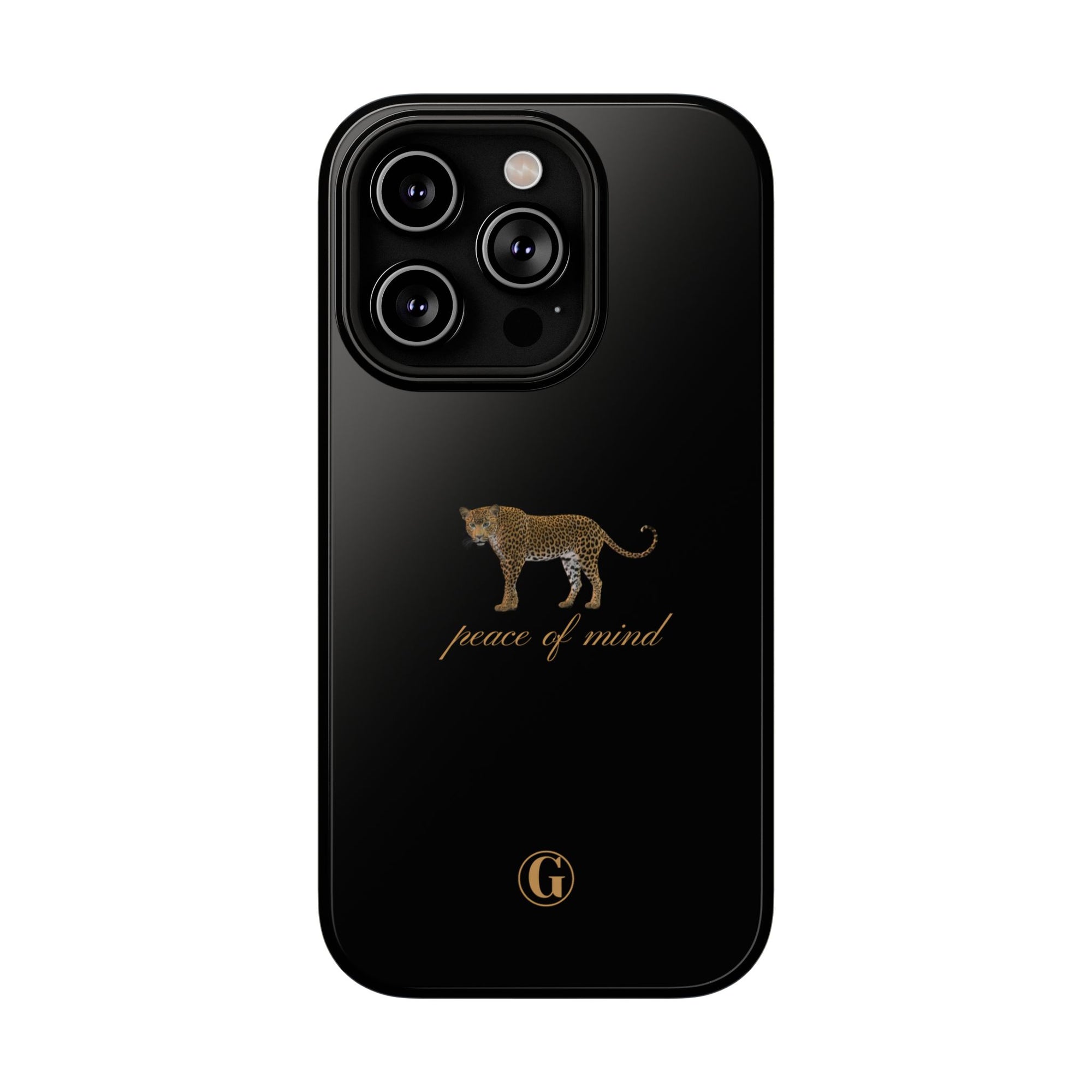 Black 'Peace of Mind' Panther Phone Case