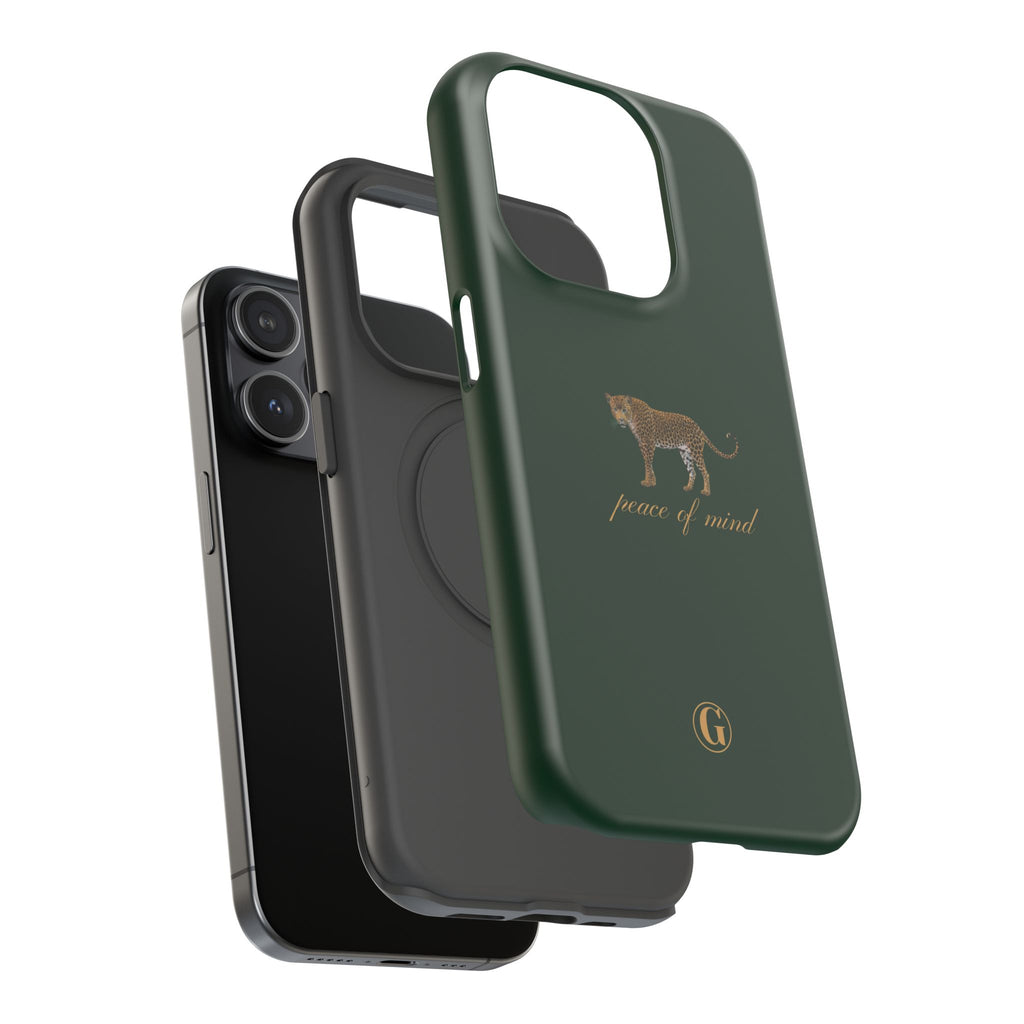 Emerald Green 'Peace of Mind' Panther Phone Case