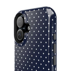 Navy Blue Polka Dots Phone Case