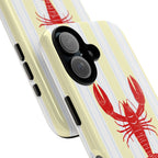 Yellow Stripes & Crawfish Phone Case