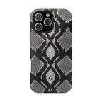 Grey Snakeskin Print Phone Case