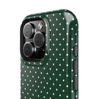 Emerald Green Polka Dots Phone Case
