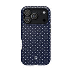 Navy Blue Polka Dots Phone Case