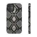 Grey Snakeskin Print Phone Case