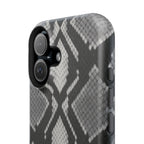 Grey Snakeskin Print Phone Case