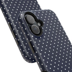Navy Blue Polka Dots Phone Case