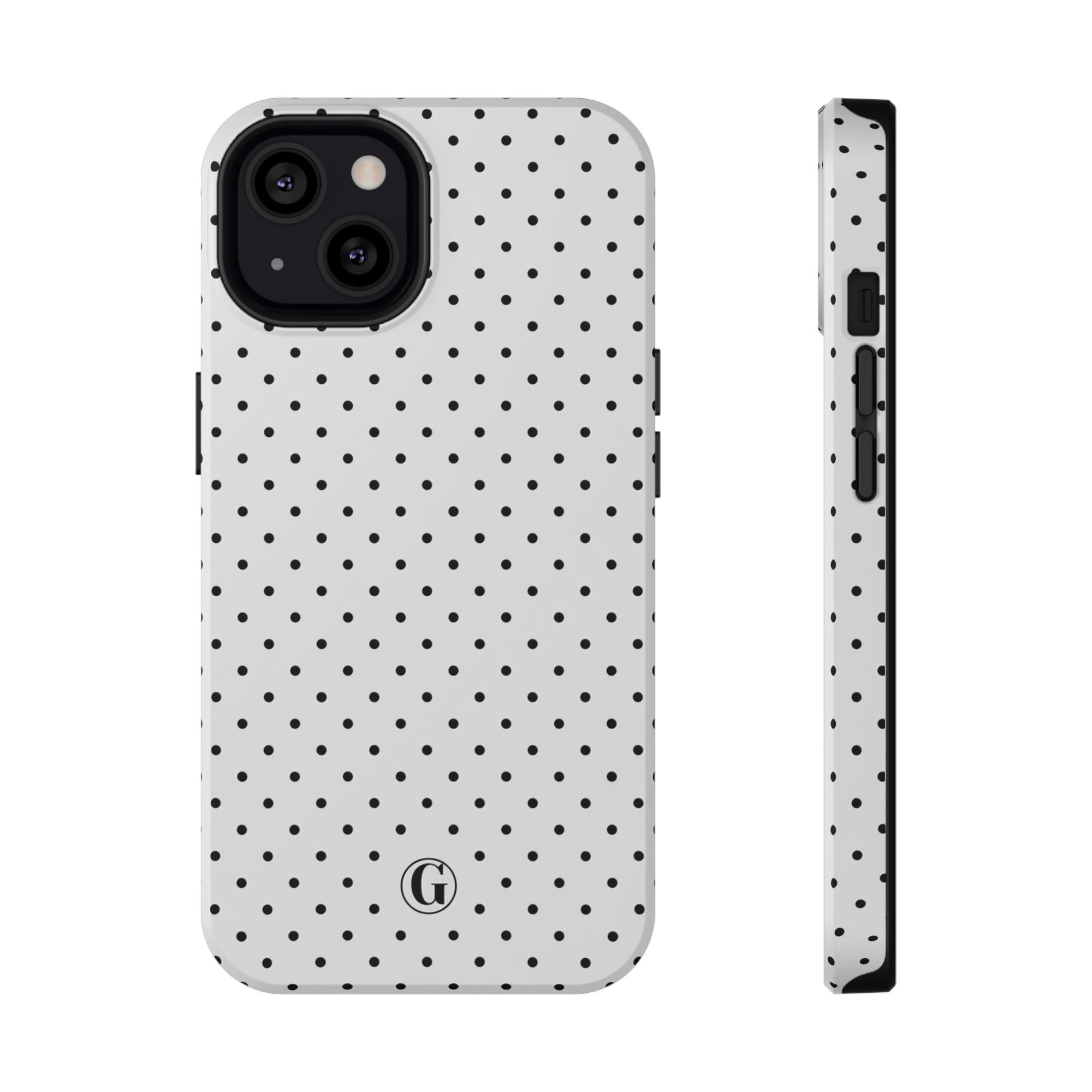 White Polka Dots Phone Case