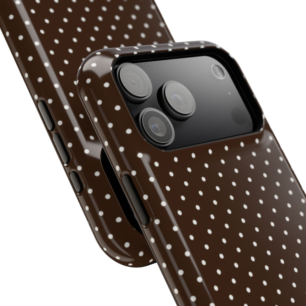 Brown Polka Dots Phone Case